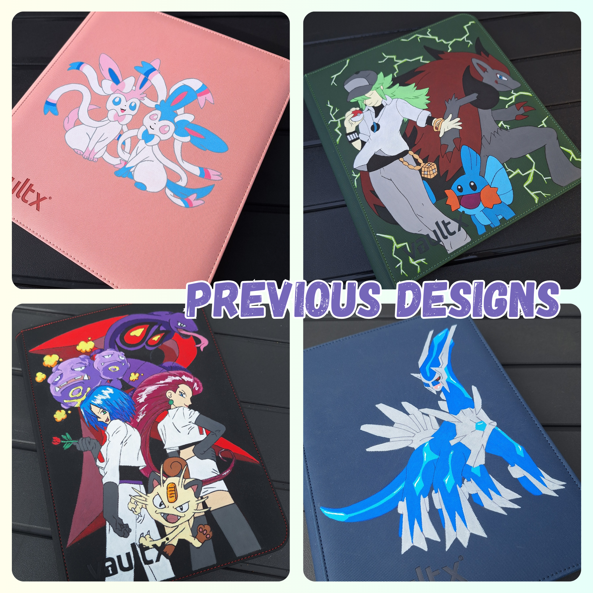 Custom Painted 12 Pocket TCG Binders