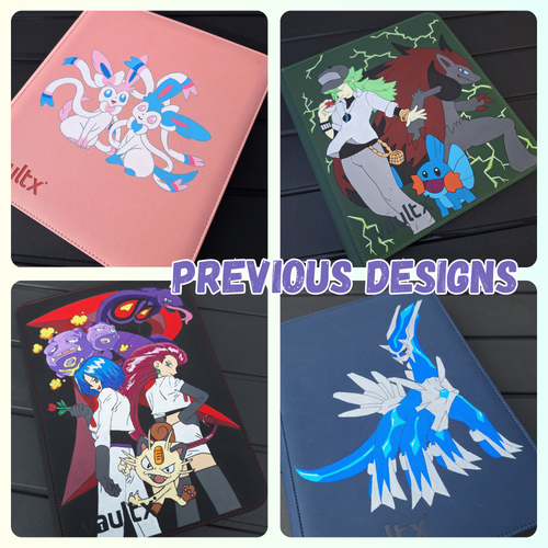 Custom Painted 12 Pocket TCG Binders