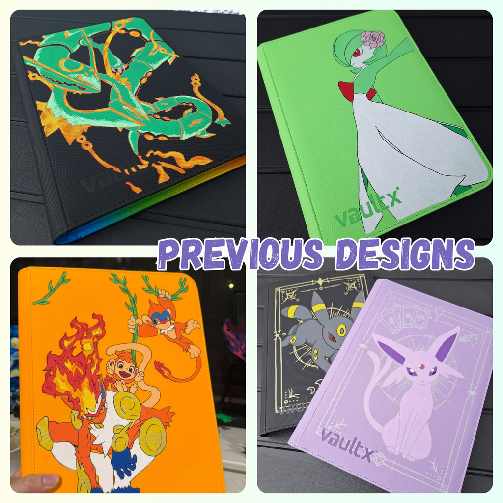 4 Pocket Porygon Inspired Black Custom Binder