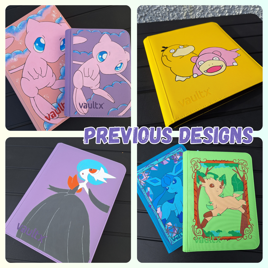 4 Pocket Porygon Inspired Black Custom Binder