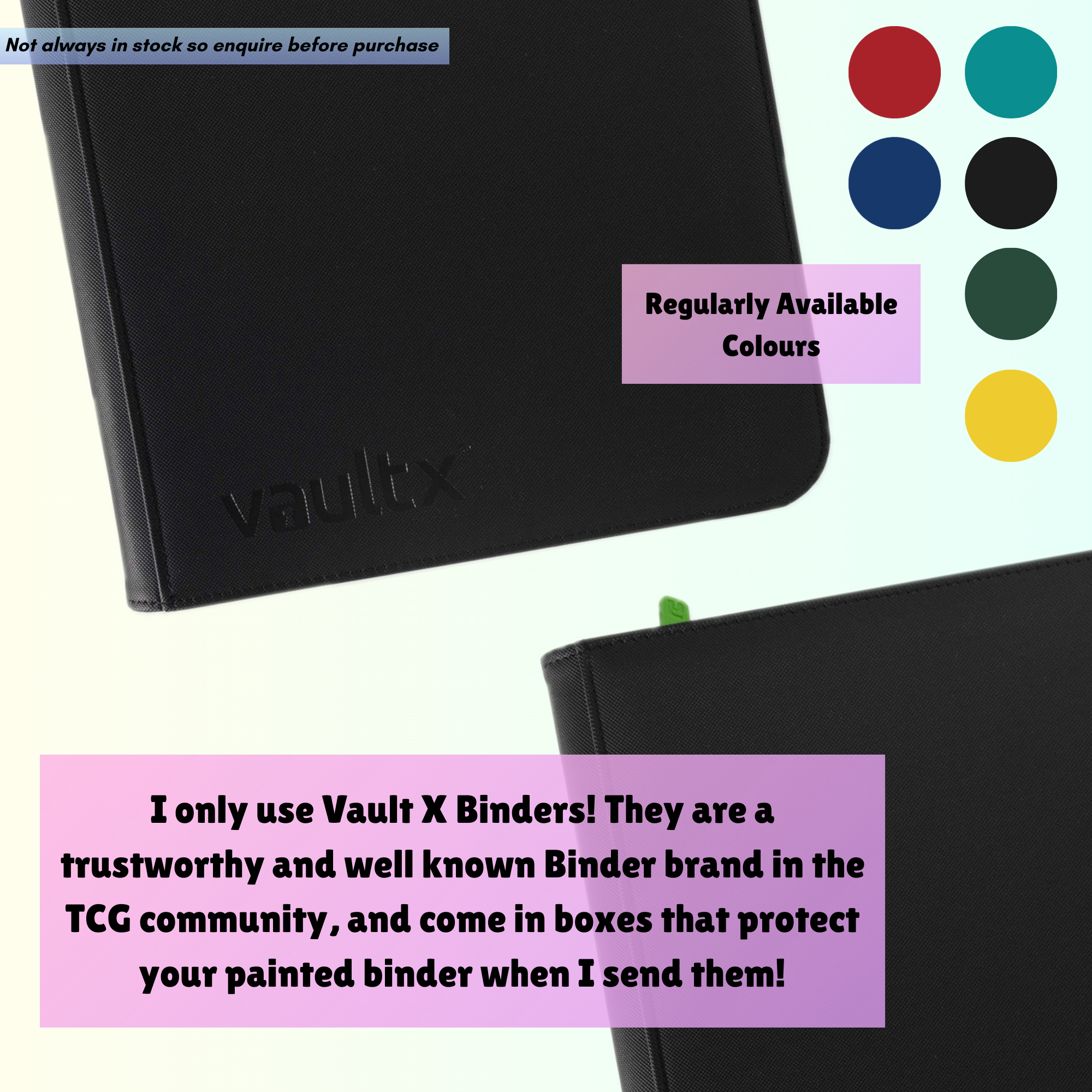 Custom Painted 4 Pocket TCG Binders